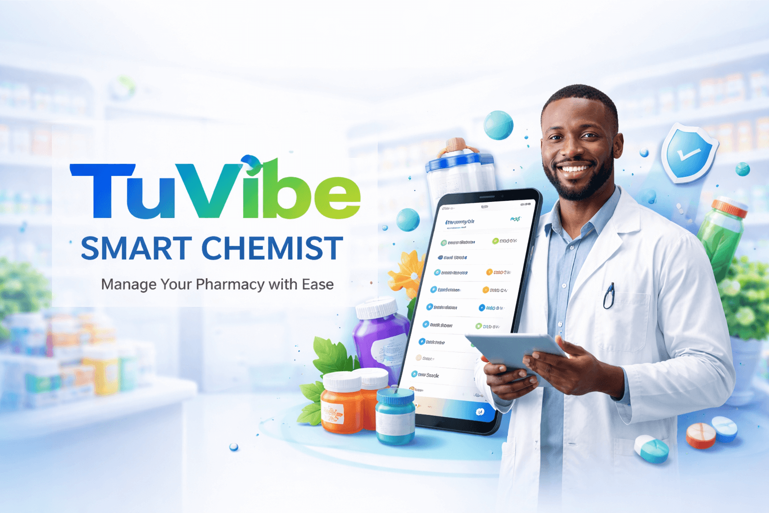 TuVibe Smart Chemist system dashboard